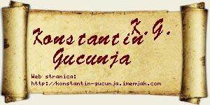 Konstantin Gucunja vizit kartica